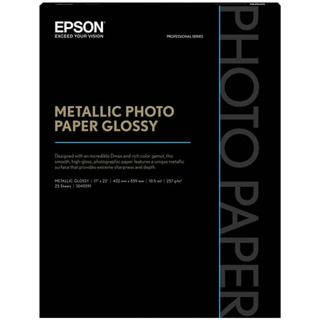S045591 METALLIC GLOSSY PHOTO PAPER 17INX22FT thumbnail