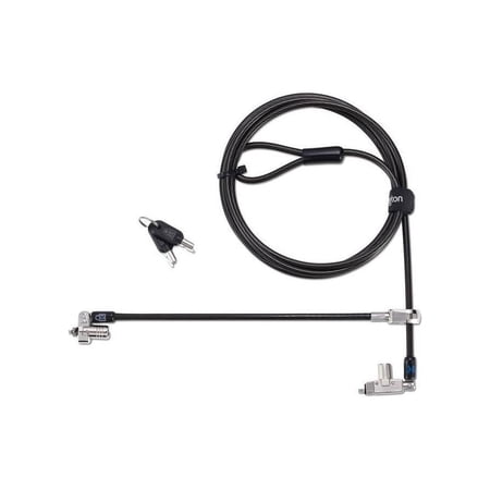 K60508WW SLIM N17 2.0 KEYED DUAL HEAD LAPTOP LOCK FOR WEDGE-SHAPED SLOTS thumbnail