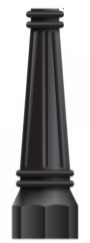 BLACK POST BASE BLACK DECORATIVE POST BASE FOR LAMPS (24"H x 9" diam.) thumbnail