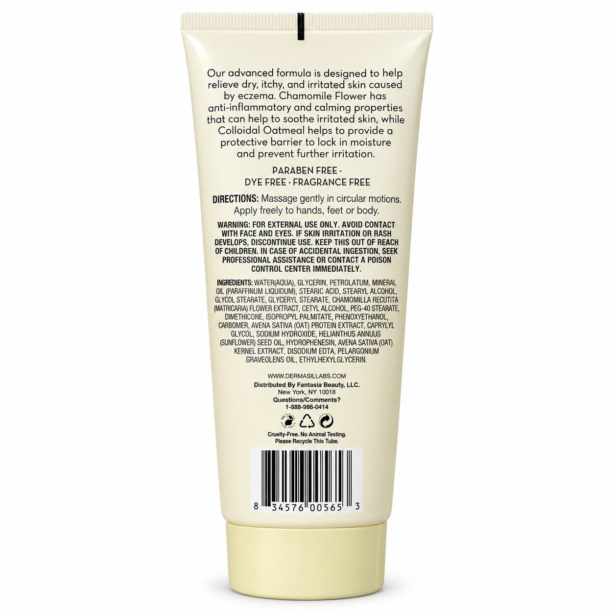 Eczema Relief Moisturizing Body Lotion Natural Chamomile & Colloidal Oatmeal thumbnail