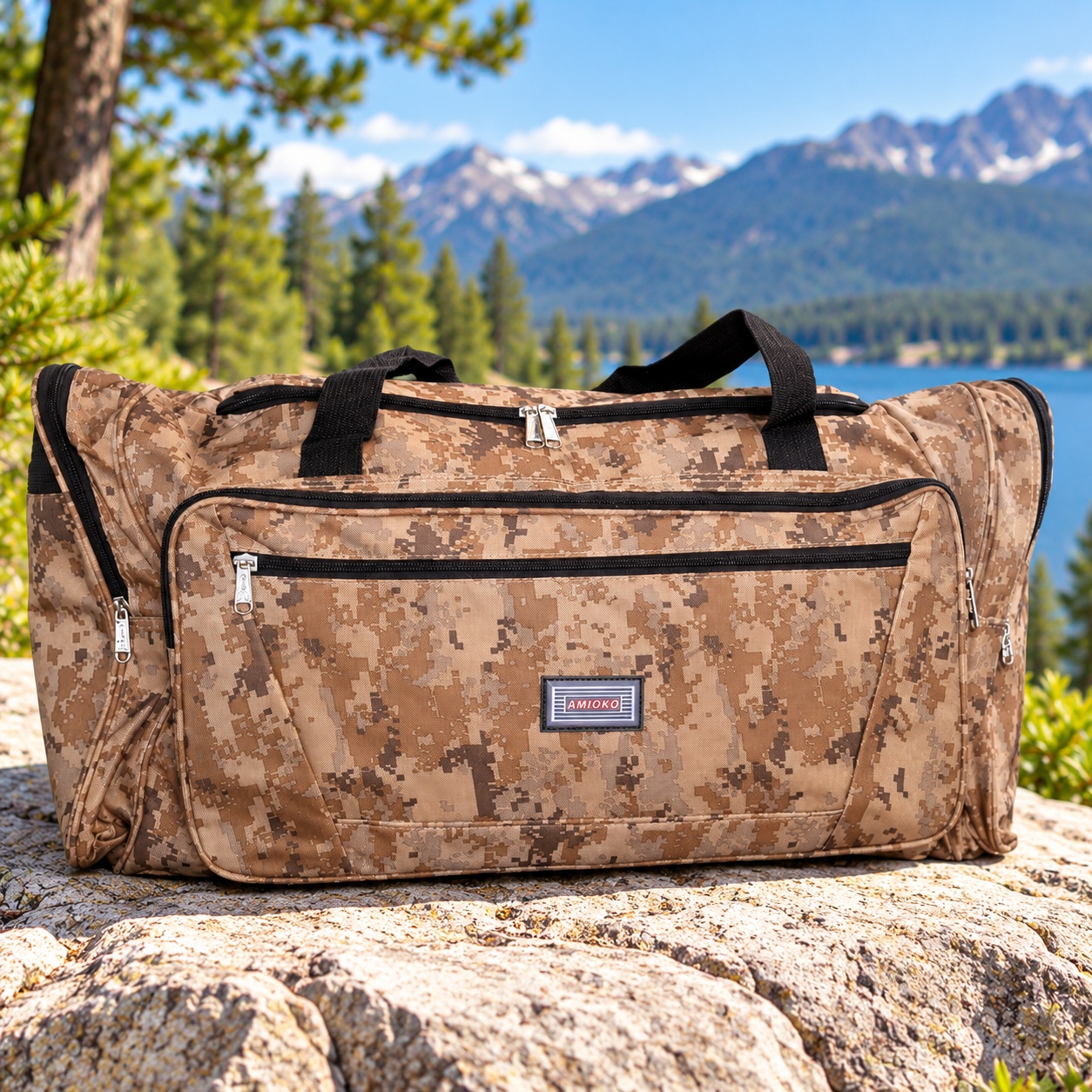 Large Duffel Bag 28" Camo Travel Gym Military Tactical Duffle Luggage Heavy Duty thumbnail