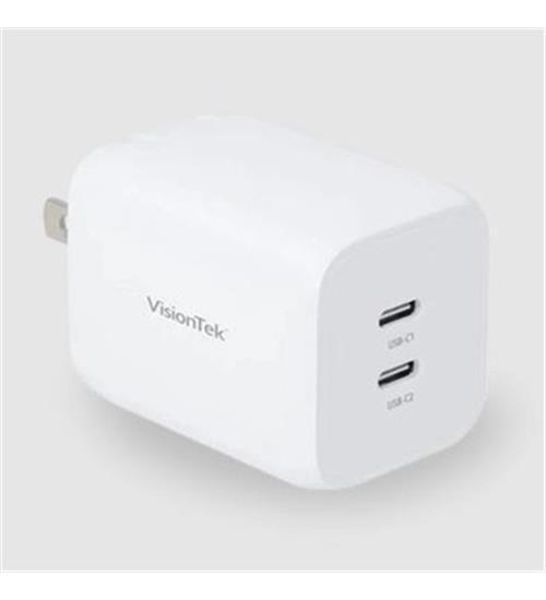 Visiontek 901536 65W USB-C CHARGER - DUAL PORT GAN II POWER ADAPTER thumbnail