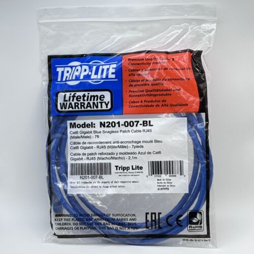 Eaton N261-006-BL 6FT CAT6A BLUE M/M SNAGLESS MOLDED UTP 10G POE ENET CABLE thumbnail