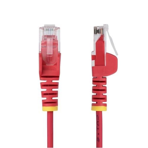 N6PAT20RDS SLIM CAT6 CABLE RED LSZH SLIM SNAGLESS RJ45 UTP PATCH CABLE thumbnail