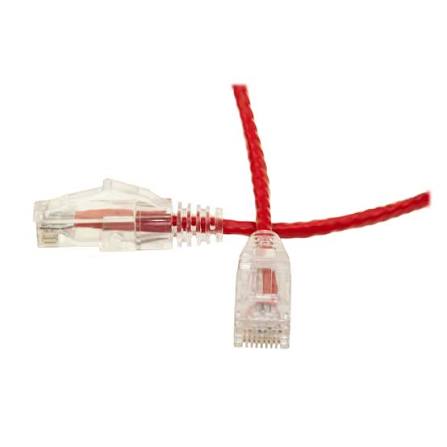 N6PAT20RDS SLIM CAT6 CABLE RED LSZH SLIM SNAGLESS RJ45 UTP PATCH CABLE thumbnail