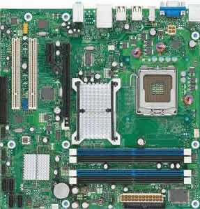DG33BUC Intel DG33BUC Motherboard Support Intel Core 2 Quad/ Core 2 Duo/ Pentium Dual-Core/ Celeron 400 Series Processor in LGA 775 Intel® G33 chipset 1 PCI-E x16 1 PCI-E 1x 2 PCI 32 bits DDR2 LAN USB IDE SATA2 Firewire Audio Video Micro-ATX Form Factor thumbnail