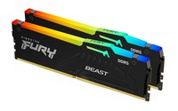 KF564C32BBEAK2-64 Kingston 64GB (2x32GB) DDR5 6400MT/s CL32 FURY Beast Black RGB EXPO thumbnail
