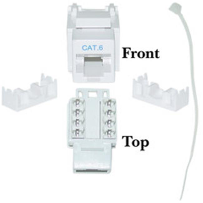 CableWholesale 326-120WH Our white Cat6 keystone inserts convert a Cat6 ...