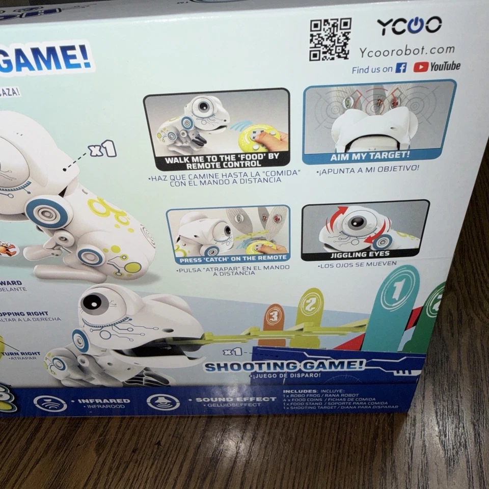 Robo Frog Hop & Catch Interactive Robot Toy 2 Games YCOO by Silverlit thumbnail