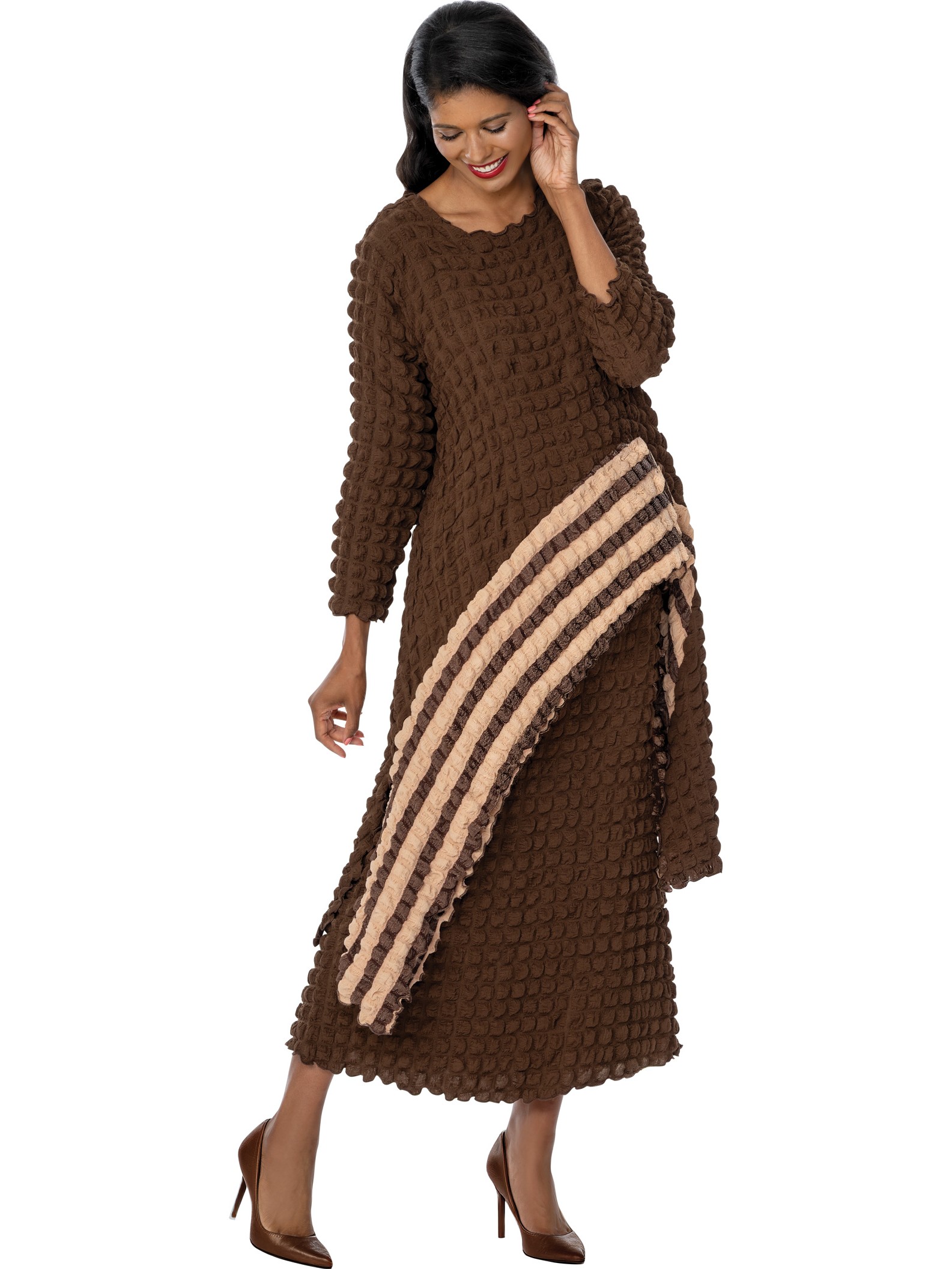 Casuals Brown Two-Piece Skirt Set – Chic Coordinated Casual Outfit for Everyday Wear thumbnail